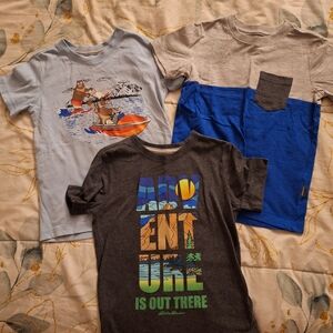 Eddie Bauer Kids Graphic Tee Trio - Blue, Gray, Multicolor